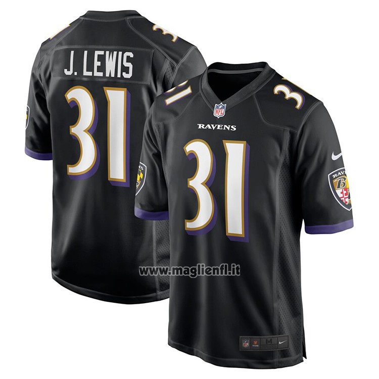 Maglia NFL Game Baltimore Ravens Jamal Lewis Retired Nero